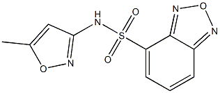 N-(5-methyl-1,2-oxazol-3-yl)-2,1,3-benzoxadiazole-4-sulfonamide Struktur