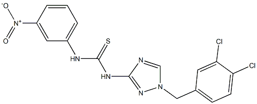 1-[1-[(3,4-dichlorophenyl)methyl]-1,2,4-triazol-3-yl]-3-(3-nitrophenyl)thiourea Struktur