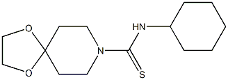 N-cyclohexyl-1,4-dioxa-8-azaspiro[4.5]decane-8-carbothioamide Struktur