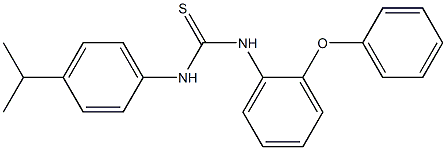 1-(2-phenoxyphenyl)-3-(4-propan-2-ylphenyl)thiourea Struktur