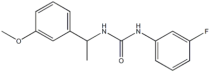 1-(3-fluorophenyl)-3-[1-(3-methoxyphenyl)ethyl]urea Struktur