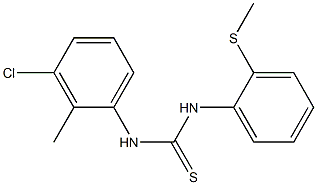 1-(3-chloro-2-methylphenyl)-3-(2-methylsulfanylphenyl)thiourea Struktur