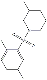 1-(2,5-dimethylphenyl)sulfonyl-3-methylpiperidine Struktur