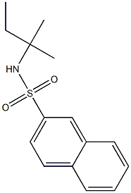 N-(2-methylbutan-2-yl)naphthalene-2-sulfonamide Struktur