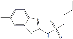 N-(6-methyl-1,3-benzothiazol-2-yl)butane-1-sulfonamide Struktur