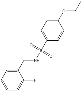 4-ethoxy-N-[(2-fluorophenyl)methyl]benzenesulfonamide Struktur