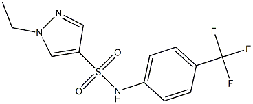 1-ethyl-N-[4-(trifluoromethyl)phenyl]pyrazole-4-sulfonamide Struktur