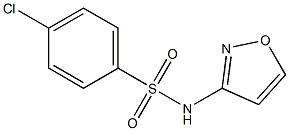 4-chloro-N-(1,2-oxazol-3-yl)benzenesulfonamide Struktur