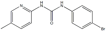 1-(4-bromophenyl)-3-(5-methylpyridin-2-yl)urea Struktur