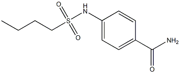 4-(butylsulfonylamino)benzamide Struktur