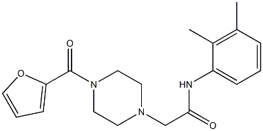 N-(2,3-dimethylphenyl)-2-[4-(furan-2-carbonyl)piperazin-1-yl]acetamide Struktur