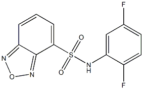 N-(2,5-difluorophenyl)-2,1,3-benzoxadiazole-4-sulfonamide Struktur