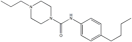 N-(4-butylphenyl)-4-propylpiperazine-1-carboxamide Struktur