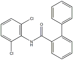 N-(2,6-dichlorophenyl)-2-phenylbenzamide Struktur