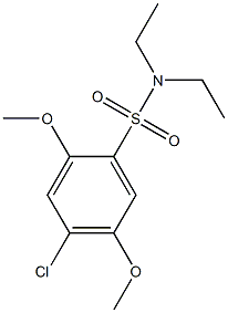 4-chloro-N,N-diethyl-2,5-dimethoxybenzenesulfonamide Struktur