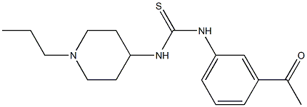 1-(3-acetylphenyl)-3-(1-propylpiperidin-4-yl)thiourea Struktur