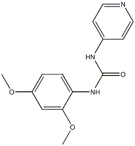 1-(2,4-dimethoxyphenyl)-3-pyridin-4-ylurea Struktur