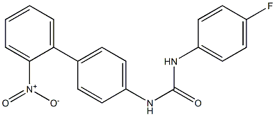 1-(4-fluorophenyl)-3-[4-(2-nitrophenyl)phenyl]urea Struktur