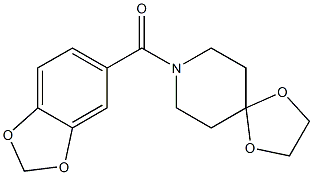 1,3-benzodioxol-5-yl(1,4-dioxa-8-azaspiro[4.5]decan-8-yl)methanone