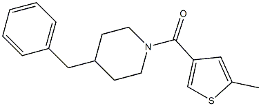 (4-benzylpiperidin-1-yl)-(5-methylthiophen-3-yl)methanone Struktur