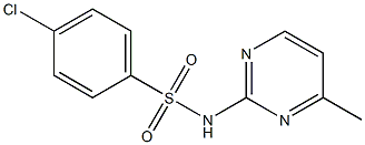 4-chloro-N-(4-methylpyrimidin-2-yl)benzenesulfonamide Struktur