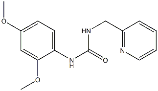 1-(2,4-dimethoxyphenyl)-3-(pyridin-2-ylmethyl)urea Struktur