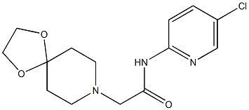 N-(5-chloropyridin-2-yl)-2-(1,4-dioxa-8-azaspiro[4.5]decan-8-yl)acetamide Struktur