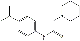 2-piperidin-1-yl-N-(4-propan-2-ylphenyl)acetamide Struktur