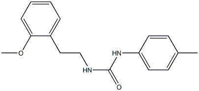 1-[2-(2-methoxyphenyl)ethyl]-3-(4-methylphenyl)urea Struktur