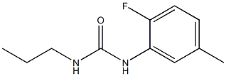 1-(2-fluoro-5-methylphenyl)-3-propylurea Struktur