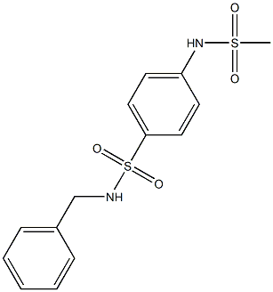 N-benzyl-4-(methanesulfonamido)benzenesulfonamide Struktur