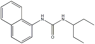 1-naphthalen-1-yl-3-pentan-3-ylurea Struktur