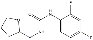 1-(2,4-difluorophenyl)-3-(oxolan-2-ylmethyl)urea Struktur