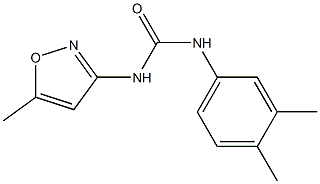 1-(3,4-dimethylphenyl)-3-(5-methyl-1,2-oxazol-3-yl)urea Struktur