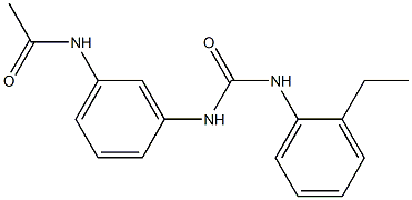 N-[3-[(2-ethylphenyl)carbamoylamino]phenyl]acetamide Struktur