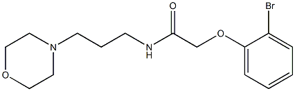 2-(2-bromophenoxy)-N-(3-morpholin-4-ylpropyl)acetamide Struktur