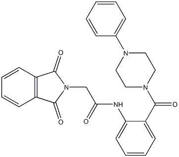 2-(1,3-dioxoisoindol-2-yl)-N-[2-(4-phenylpiperazine-1-carbonyl)phenyl]acetamide