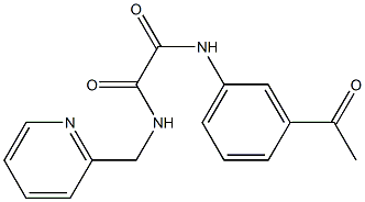 N'-(3-acetylphenyl)-N-(pyridin-2-ylmethyl)oxamide Struktur