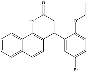 4-(5-bromo-2-ethoxyphenyl)-3,4-dihydro-1H-benzo[h]quinolin-2-one Struktur