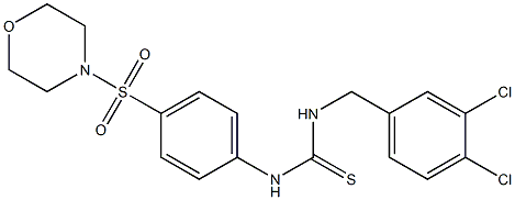 1-[(3,4-dichlorophenyl)methyl]-3-(4-morpholin-4-ylsulfonylphenyl)thiourea Struktur