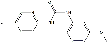 1-(5-chloropyridin-2-yl)-3-(3-methoxyphenyl)urea Struktur