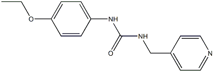 1-(4-ethoxyphenyl)-3-(pyridin-4-ylmethyl)urea Struktur