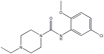 N-(5-chloro-2-methoxyphenyl)-4-ethylpiperazine-1-carboxamide Struktur