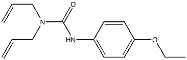 3-(4-ethoxyphenyl)-1,1-bis(prop-2-enyl)urea Struktur