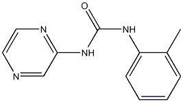 1-(2-methylphenyl)-3-pyrazin-2-ylurea Struktur