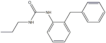 1-(2-benzylphenyl)-3-propylurea Struktur