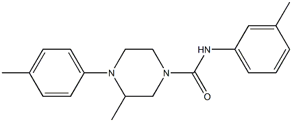 3-methyl-N-(3-methylphenyl)-4-(4-methylphenyl)piperazine-1-carboxamide Struktur