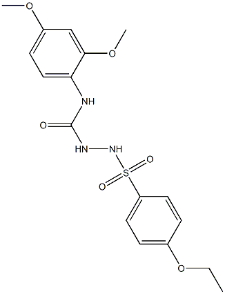 1-(2,4-dimethoxyphenyl)-3-[(4-ethoxyphenyl)sulfonylamino]urea Struktur