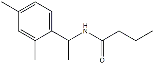 N-[1-(2,4-dimethylphenyl)ethyl]butanamide Struktur