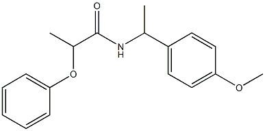 N-[1-(4-methoxyphenyl)ethyl]-2-phenoxypropanamide Struktur